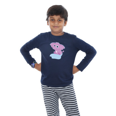 Blue Full Sleeve Boys Pyjama - Bunty